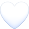 White Heart emoji on Facebook